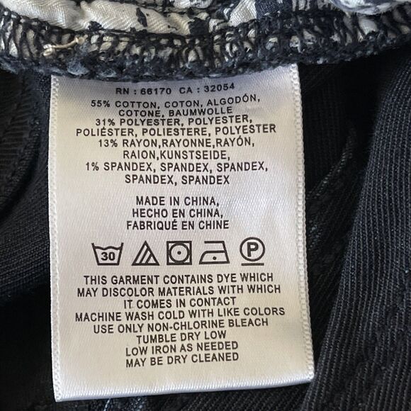 Pilcro and the Letterpress SZ 25 Skinny Jeans Mid-Rise Stretch Zip-Fly Dark Wash - Picture 11 of 11